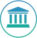 a green and blue background with a white airplane flying in the sky